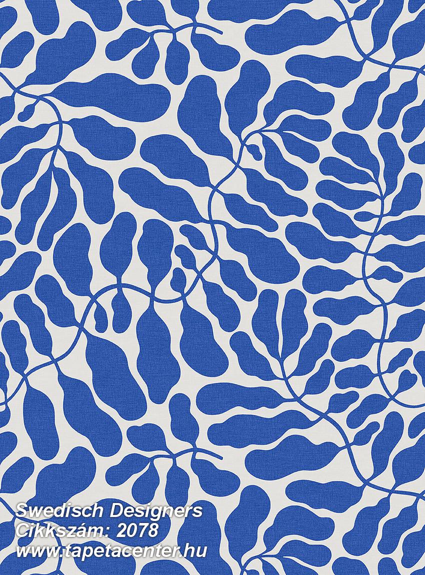 Absztrakt,kék,szürke,lemosható,vlies panel 